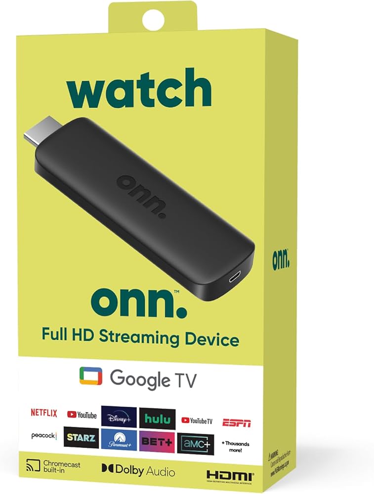 TV STICK ONN 4 FULL HD GOOGLE TV